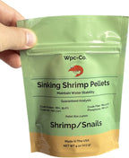 Wpc-Co. Aquarium Shrimp Food - Sinking Pellets for Aquatic Shrimp, Snail, Bottom Feeders - Complete Nutrition for Tropical Shrimps and Other Invertebrates