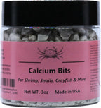 Calcium Bits: Calcium Supplement for Aquatic Pets - Natural Source of Calcium Suitable for Aquariums, Neocaridina Shrimp, Aquarium Snails, Crustaceans, Invertebrates and Other Aquatic Pets 3 oz