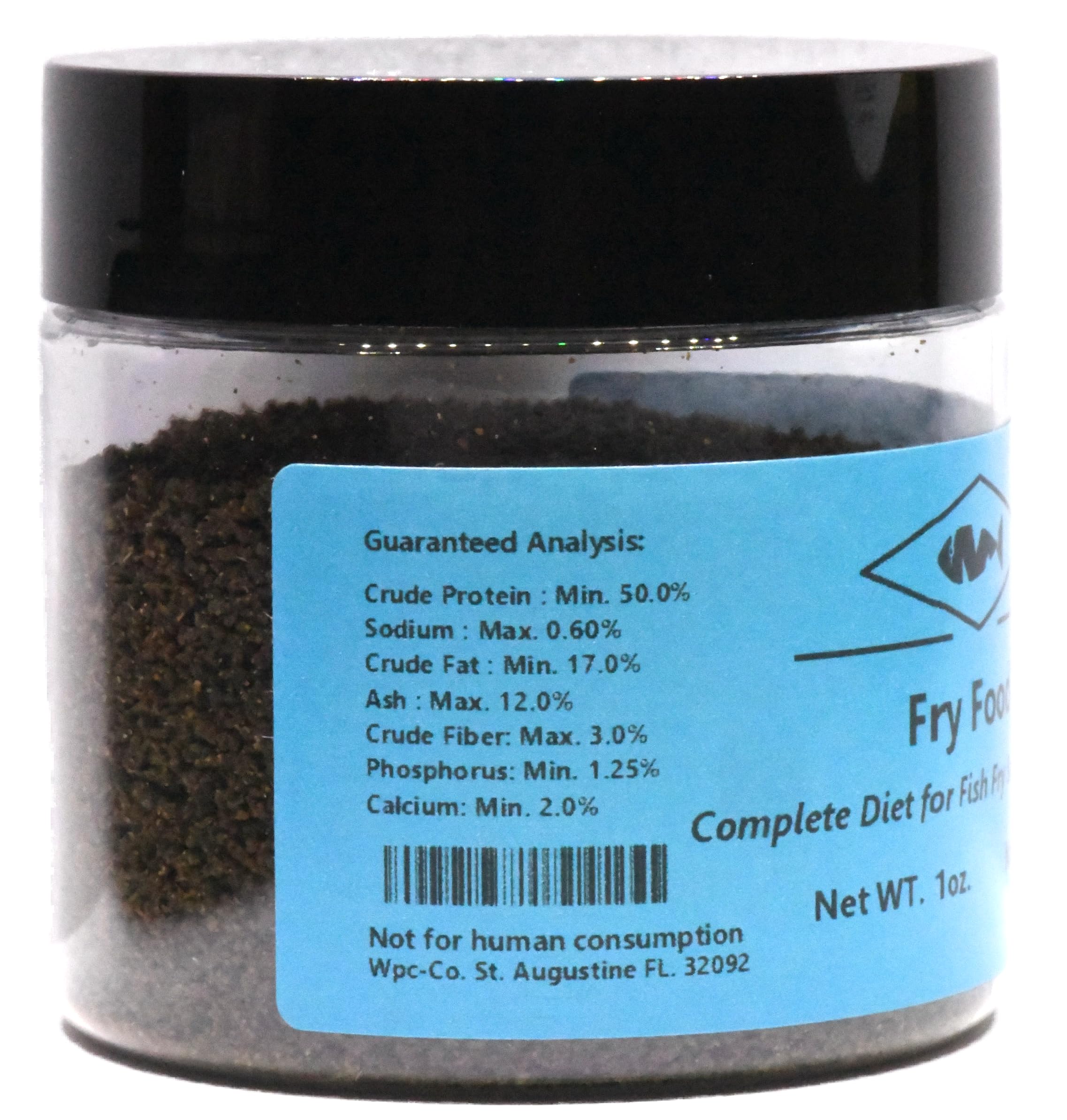 Wpc-Co. Fish Fry Food - High Protein Powder for Live Baby Tropical Fish - Powdered Feed for Herbivore and Carnivore Newborn Fish - Calcium-Rich Formula for Aquarium Snails and Live Shrimp