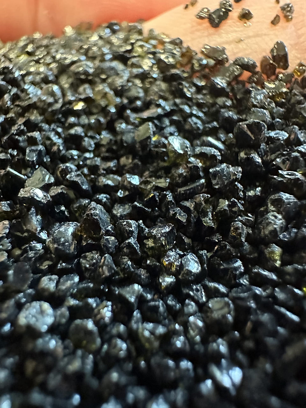 Wpc-Co. Premium Black Aquarium Sand Substrate - Medium Grit, Natural-Looking, Multi-Purpose, Black Color, 10 LBS