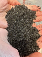 Wpc-Co. Premium Black Aquarium Sand Substrate - Medium Grit, Natural-Looking, Multi-Purpose, Black Color, 10 LBS