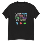 Autism Rocks and Rolls – Neurodiversity Pride T-Shirt